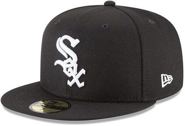 New Era 59Fifty Chicago White Sox Basic Baseball Cap - Black - 7 11591167-700 New Era 59Fifty Chicago White Sox Basic Baseball Cap - Black - 7 11591167-700