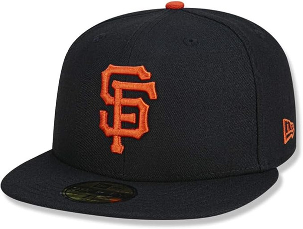 New Era 59Fifty San Francisco Giants Basic Baseball Cap - Black/Orange - 7 3/4 70331940-734 New Era 59Fifty San Francisco Giants Basic Baseball Cap - Black/Orange - 7 3/4 70331940-734