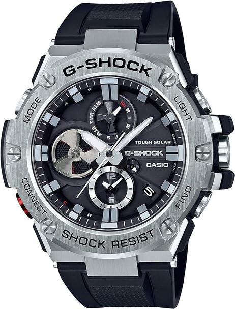 Casio G-Shock G-Steel Bluetooth Solar Analog Mens Watch GSTB100-1A Casio G-Shock G-Steel Bluetooth Solar Analog Mens Watch GSTB100-1A