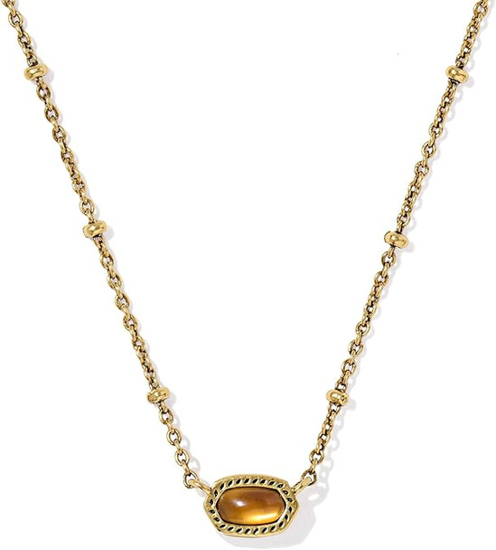 Kendra Scott Mini Elisa Vintage Gold Satellite Short Pendant 9608888449