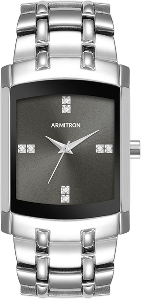 Armitron Genuine Crystal Accented Bracelet Mens Watch 20-4507GYSV