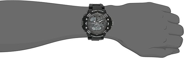 Armitron Sport Black Resin Analog-Digital Chronograph Mens Watch 20-5062BLK