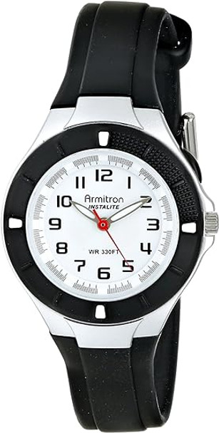 Armitron Sport Black Resin Easy-to-Read Ladies Watch 25-6416BLK