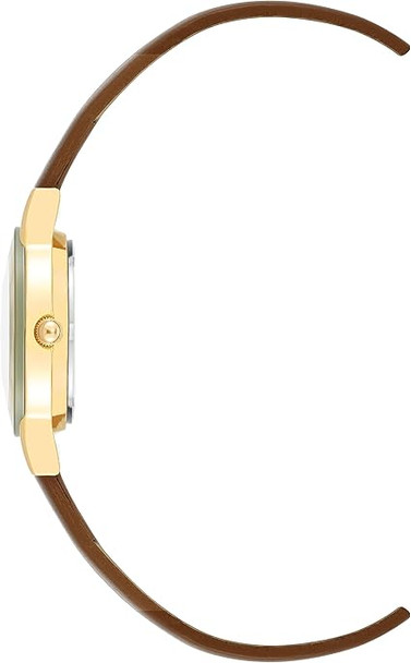 Armitron Genuine Diamond Dial Leather Ladies Watch 75-2447CHGPHY