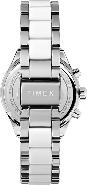 Timex Classic Chronograph Quartz Crystal Silver Dial Ladies Watch TW2V74700