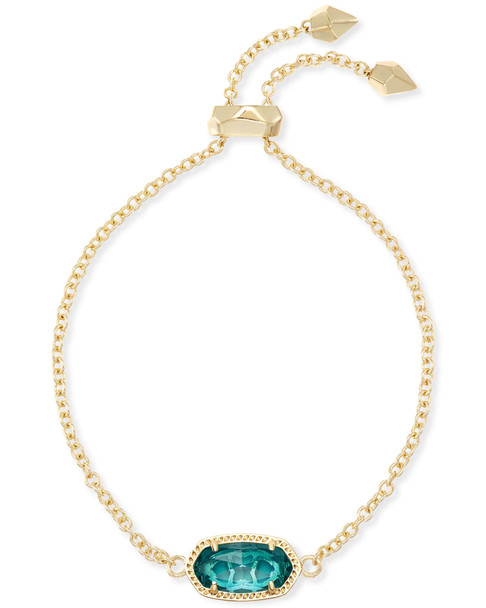 Kendra Scott Elaina Adjustable Chain Bracelet in London Blue - 4217715352
