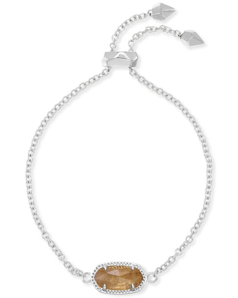 Kendra Scott Elaina Silver Adjustable Chain Bracelet in Citrine November 4217717614