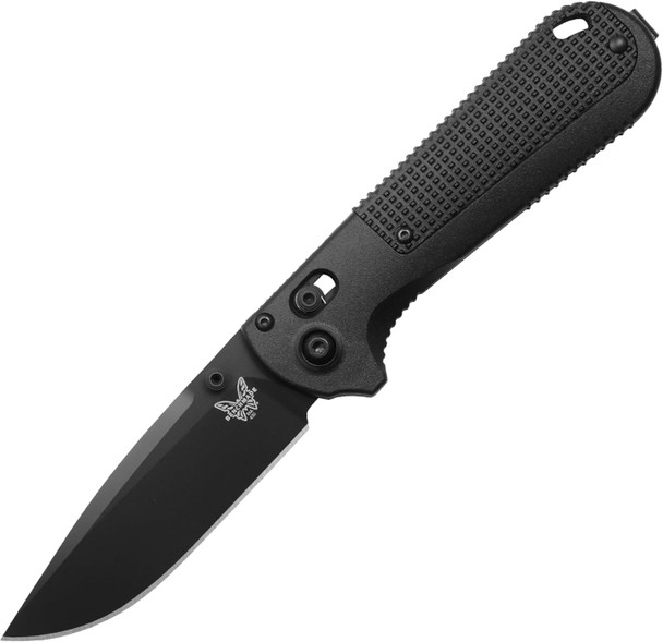 Benchmade Redoubt - Black Grivory - Drop-Point Folding Knife - Black CPM-D2 Blade & AXIS Lock 430BK-02