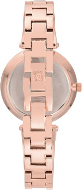 Anne Klein Diamond Rose Gold-Tone/Grey Marbleized Bangle Ladies Watch AK/2512GYRG