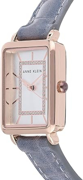 Anne Klein Glitter Accented Croco-Grain Strap Ladies Watch AK/3820RGGY