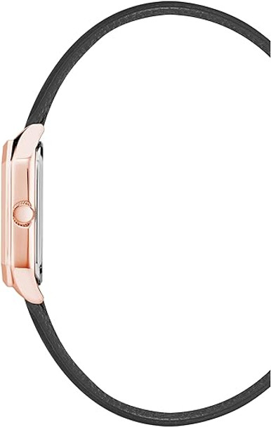 Anne Klein Leather Strap Ladies Watch AK/3874BYBK