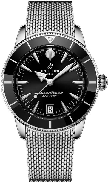 Breitling Superocean Heritage B31 Automatic 40 Black Dial Steel Mens Watch AB3110241B1A1