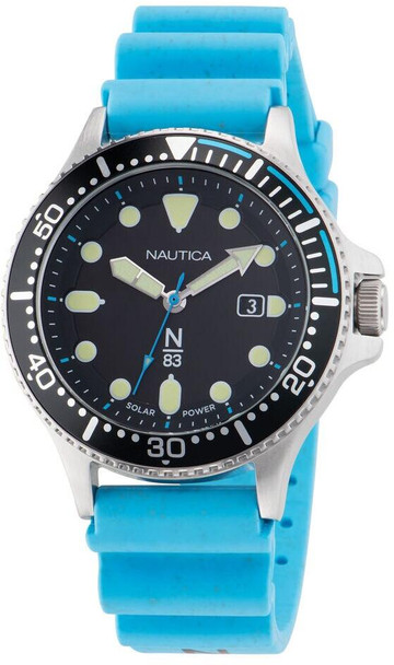 Nautica Cocoa Beach Blue PU Mens Watch NAPCBS305