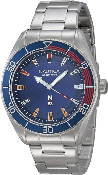 Nautica Finn World Stainless Steel Mens Watch NAPFWS004