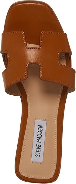 Steve Madden Hadyn Womens Slide - Cognac Leather