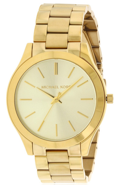 Michael Kors Slim Runway Gold-Tone Ladies Watch Mk3179
