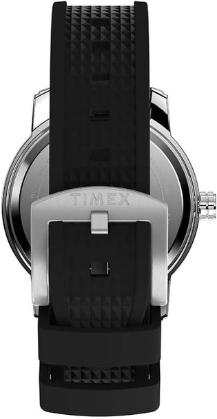Timex Trend 41mm Black Silicone Strap Mens Watch TW2W60600