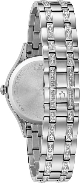 Bulova Classic Crystal Stainless Steel Ladies Watch 96M144