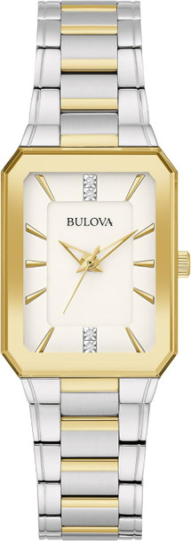 Bulova Classic Diamond Two-Tone Ladies Watch 98P209