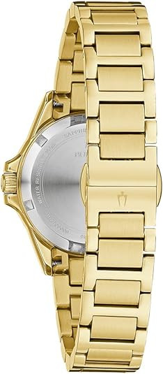 Bulova Marine Star Diamond Gold-Tone Ladies Watch 98R294