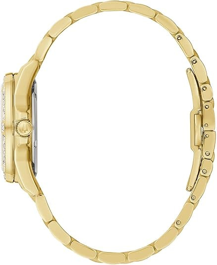 Bulova Marine Star Diamond Gold-Tone Ladies Watch 98R294