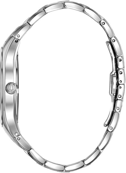 Bulova Classic Stainless Steel Multi-Function Diamond Accent Mens Watch 96D143