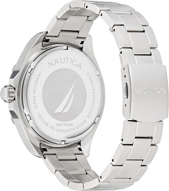 Nautica Clearwater Beach Recycled Stainless Steel Mens Watch NAPCWS301