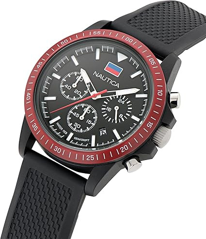 Nautica One Wheat Fiber Strap Chronograph Mens Watch NAPNOF3S8