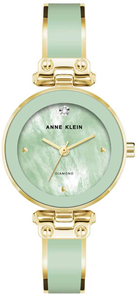 Anne Klein Green Bangle Gold-Tone Ladies Watch AK-1980MIGB AK/1980MIGB