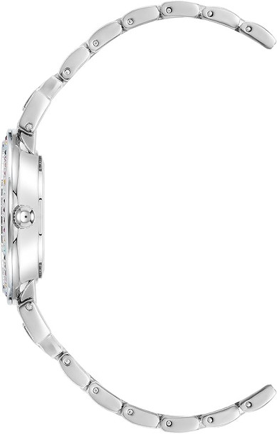 Anne Klein Silver-Tone Rainbow Crystal Bezel Ladies Watch AK-2929RBSV AK/2929RBSV