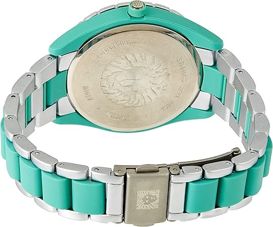 Anne Klein Silver-Tone Solar Powered Recycled Ocean Plastic Bracelet Ladies Watch AK/3911SGSV