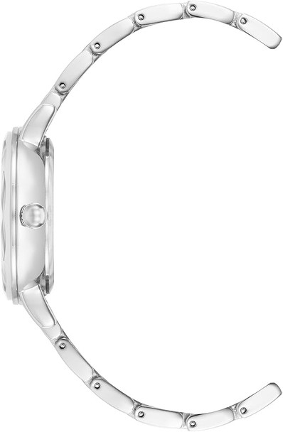 Anne Klein Silver-Tone Faceted Crystal Diamond Dial Ladies Watch AK-3967SVSV AK/3967SVSV