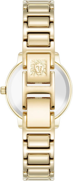 Anne Klein Gold-Tone Crystal Bezel and Link Bracelet 142-Crystal Ladies Watch AK/5104MPGB
