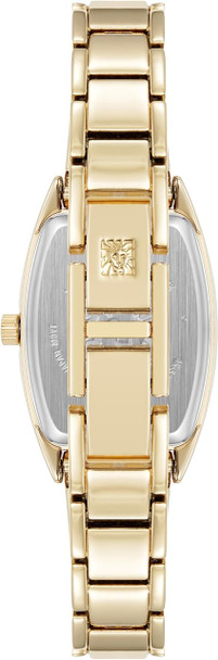 Anne Klein Gold-Tone Mother-of-Pearl Enamel Bangle Diamond Ladies Watch AK/5238WTGB