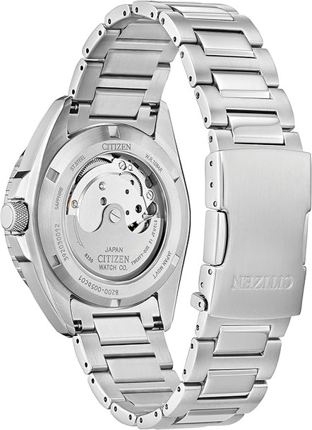 Citizen Sport Automatic Light Blue Sunray Dial Stainless Steel Mens Watch NH7530-52L