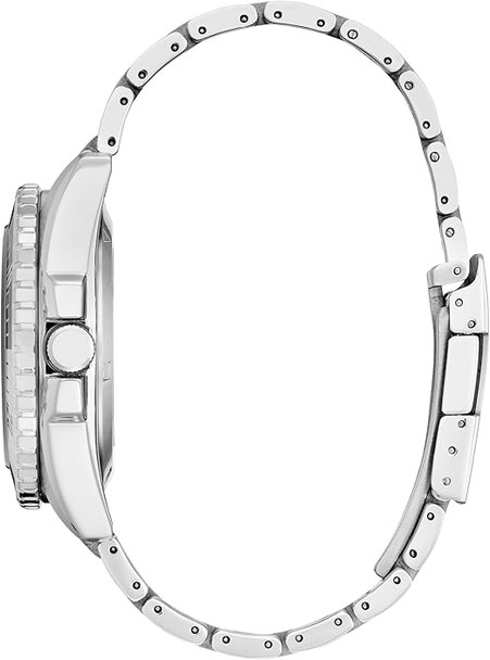 Citizen Sport Automatic Light Blue Sunray Dial Stainless Steel Mens Watch NH7530-52L