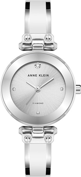Anne Klein Diamond Dial Bangle Ladies Watch AK/1981WTSV