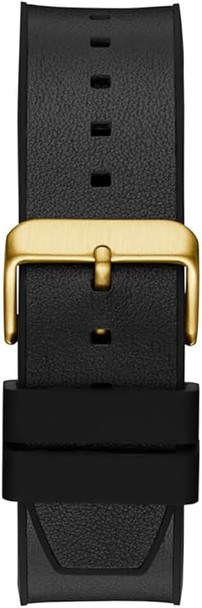 Guess Multi-function Black Leather Two-Tone Mens Watch GW0791G1