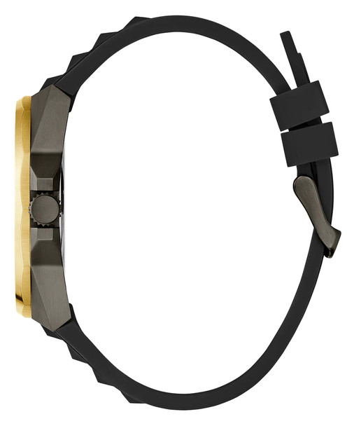 Guess Multi-function Black Silicone Two-Tone Mens Watch GW0799G1