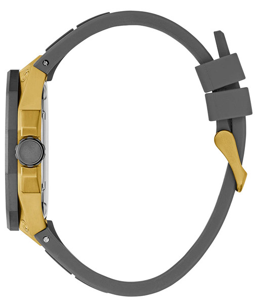 Guess Multi-function Grey Silicone Gold Tone Mens Watch GW0803G1