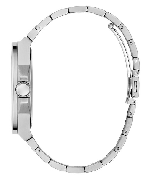 Guess Genuine Diamond Silver Tone Two-Tone Mens Watch GW0833G3