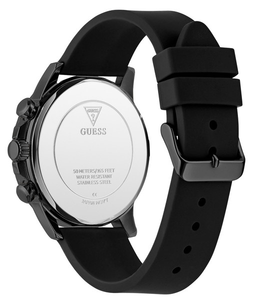 Guess Multi-function Black Silicone Black Mens Watch GW0913G3