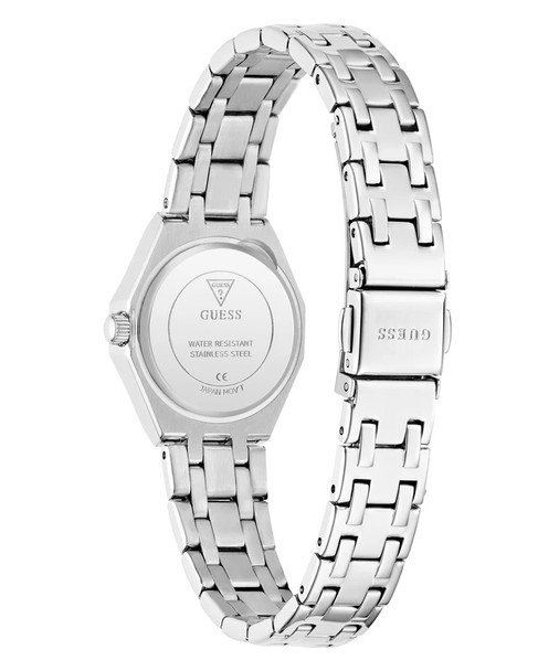 Guess Swarovski ReCreated Crystals Ice Blue Silver Tone Ladies Watch GW1010L1