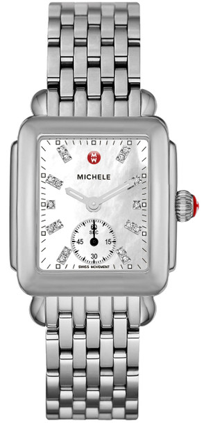 Michele Deco 16 Stainless Steel Diamond Ladies Watch MWW06V000002