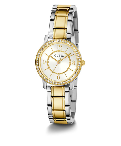 Guess Petite Glitz Silver and Gold Tone Ladies Watch GW0468L4