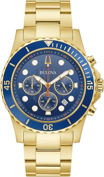Bulova Marine Star Chronograph Quartz Mens Watch 98B377