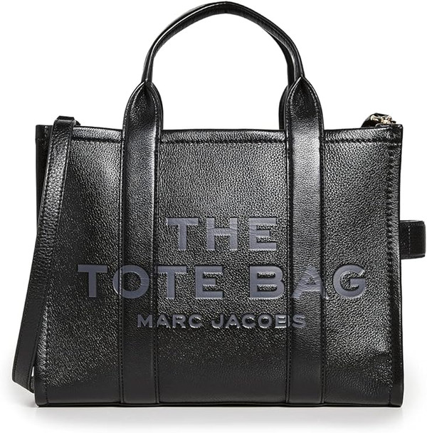 Marc Jacobs Womens The Leather Medium Tote Bag - Black H004L01PF21-001