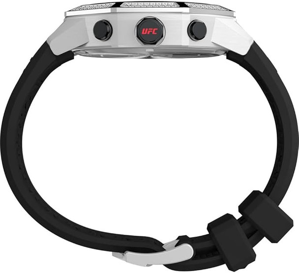 Timex UFC King Chrongraph Black Silicone Mens Watch TW2V99300