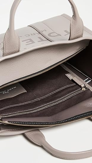 Marc Jacobs The Leather Medium Tote Bag -CEMENT H004L01PF21-055