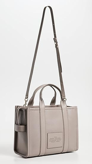 Marc Jacobs The Leather Medium Tote Bag -CEMENT H004L01PF21-055